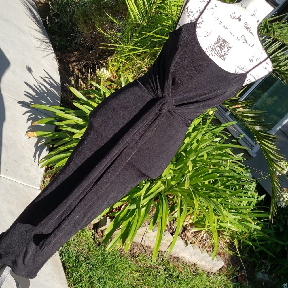NEW Tie Waist Spaghetti Strap Midi Dress